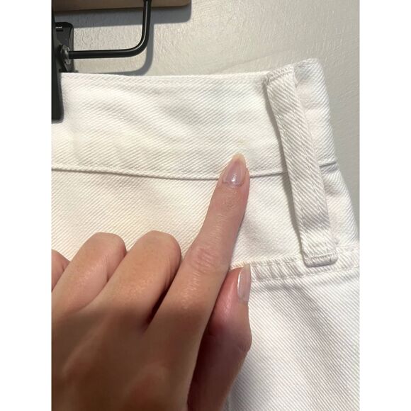 NWT Madewell Relaxed Denim Shorts in Tile White Women's Size 32 - Picture 13 of 14